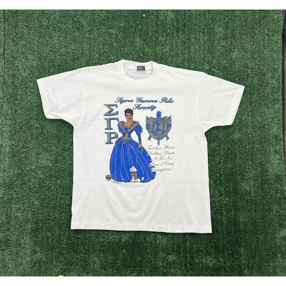 Vintage Sigma Gamma Rho Sorority SISTERHOOD 1994 Unisex T shirt size XL White